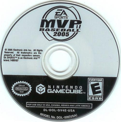 MVP Baseball 2005 Disc Scan - Click for full size image